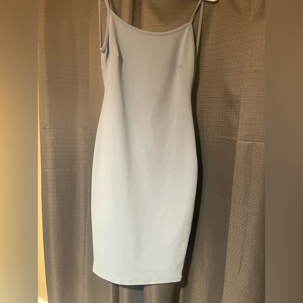 light blue mini dress